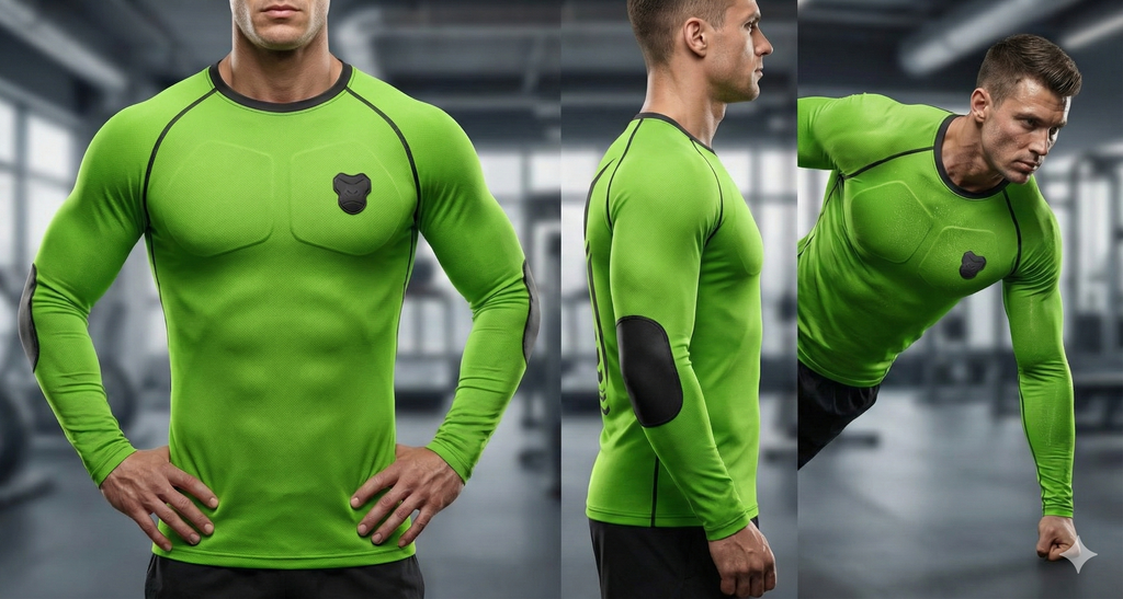 AEXO ProFlex Neon Performance Compression T-Shirt – Men