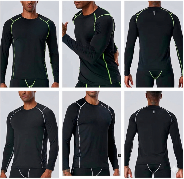 AEXO "Velocity" Long Sleeve Athletic Compression Top