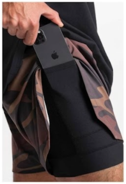 Men's 2-in-1 Performance Camo Workout Shorts with Built-In Liner