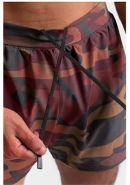Men's 2-in-1 Performance Camo Workout Shorts with Built-In Liner
