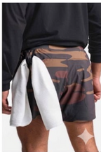 Men's 2-in-1 Performance Camo Workout Shorts with Built-In Liner