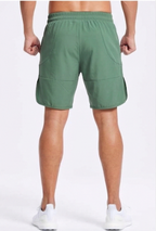 Men's Lightweight Performance Training Shorts - Olive Green