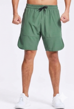 Men's Lightweight Performance Training Shorts - Olive Green